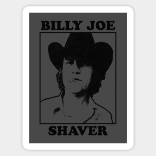 Retro Billy Joe Shaver Graphic Sticker